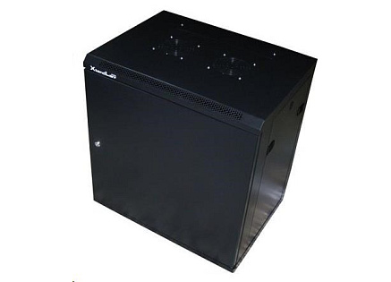 XtendLan 19" nástěnný rozvaděč 12U 600x450, nosnost 60kg, plné dveře, svařený, proti vykradení,černý XtendLan 19" nástěnný rozvaděč 12U 600x450, nosnost 60kg, plné dveře, svařený, proti vykradení,černý