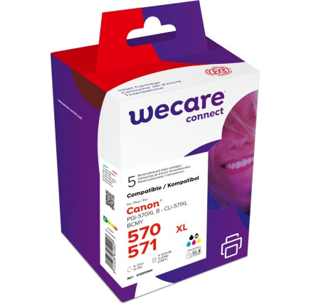 WECARE ARMOR cartridge pro CANON Pixma MG5751Sada (PGI-570XL+CLI-571XL CMYK) Black+C+M+Y+K, 1x22 ml, 4x11 ml WECARE ARMOR cartridge pro CANON Pixma MG5751Sada (PGI-570XL+CLI-571XL CMYK) Black+C+M+Y+K, 1x22 ml, 4x11 ml