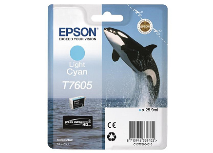 EPSON ink bar ULTRACHROME HD "Kosatka" - Light Cyan - T7605 (25,9 ml)