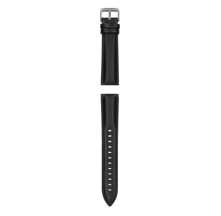Garett Smartwatch řemínek 20 mm, černý se stříbrnou sponou