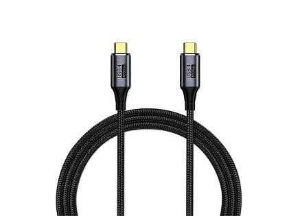 PREMIUMCORD Kabel USB4™ Gen 3x2 40Gbps 8K@60Hz 240W Thunderbolt 3 kabel 0,8m