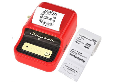 Niimbot Tiskárna štítků B21S Smart, červená + role štítků 210ks