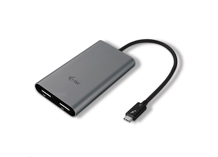 BAZAR - i-tec THUNDERBOLT 3 Dual DP Adapter/60Hz - Po opravě (Komplet)