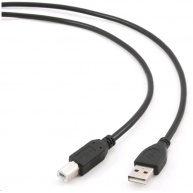 GEMBIRD Kabel USB 2.0 A-B propojovací 1,8m Professional (černý, zlacené kontakty)