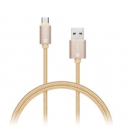 CONNECT IT Wirez Premium Metallic micro USB - USB, gold, 1m