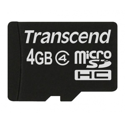 TRANSCEND MicroSDHC karta 4GB Class 4, bez adaptéru