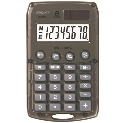 REBELL kalkulačka - StarletS BX - šedá