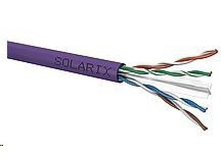 Instalační kabel Solarix UTP, Cat6, drát, LSOH, cívka 500m SXKD-6-UTP-LSOH