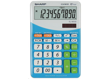 SHARP kalkulačka - EL-M332BBL - modrá SHARP kalkulačka - EL-M332BBL - modrá