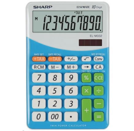 SHARP kalkulačka - EL-M332BBL - modrá