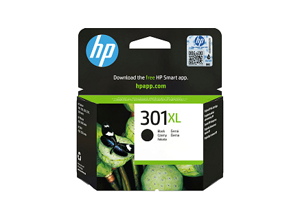 HP 301XL Black Ink Cart, 8 ml, CH563EE (480 pages) HP 301XL Black Ink Cart, 8 ml, CH563EE (480 pages)