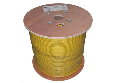 UTP kabel LEXI-Net, Cat6, licna(lanko), LS0H, Dca, žlutý, 500m, cívka