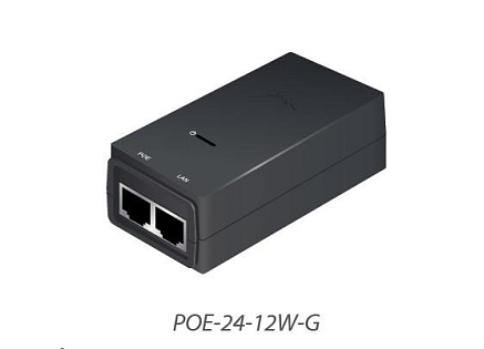 UBNT POE-24-12W-G [Gigabit PoE adaptér 24V/0,5A (12W), vč. napájecího kabelu]