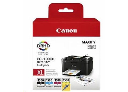 Canon CARTRIDGE PGI-1500XL multipack pro Maxify MB2050, MB2150, MB2350, MB2750 a MB2755 ( 780 str.) Canon CARTRIDGE PGI-1500XL multipack pro Maxify MB2050, MB2150, MB2350, MB2750 a MB2755 ( 780 str.)