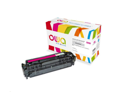 OWA Armor toner pro HP Color Laserjet Pro300 M351, M375, Pro400 M451, M475, 2600 Stran, CE413A, červená/magenta OWA Armor toner pro HP Color Laserjet Pro300 M351, M375, Pro400 M451, M475, 2600 Stran, CE413A, červená/magenta