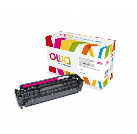 OWA Armor toner pro HP Color Laserjet Pro300 M351, M375, Pro400 M451, M475, 2600 Stran, CE413A, červená/magenta OWA Armor toner pro HP Color Laserjet Pro300 M351, M375, Pro400 M451, M475, 2600 Stran, CE413A, červená/magenta