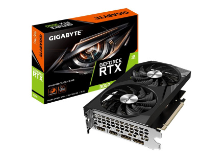 GIGABYTE VGA NVIDIA GeForce RTX 3050 WINDFORCE OC 8G V2, 8GB GDDR6, 2xDP, 2xHDMI