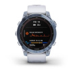 Garmin fenix 7 Sapphire Solar,Titan Blue/ White Silicone Band, EU