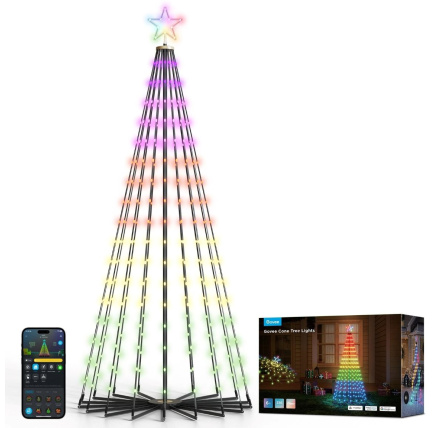Govee RGBIC vánoční stromeček s hvězdou 1,8m Matter