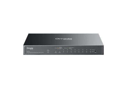 TP-Link OMADA switch ES210GP (9xGbE,1xGbE/SFPcombo,8xPoE+,63W, fanless)