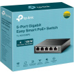 TP-Link Easy Smart switch TL-SG105MPE (5xGbE, 4xPoE+, 120W, fanless)