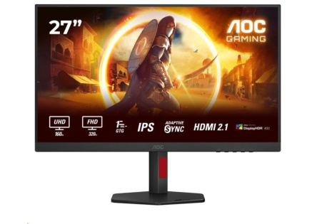 AOC MT 27" U27G4R - IPS,1920x1080/3840x2160, 360/160Hz,1ms,400cd,2xHDMI,DP,USBHub,Pivot