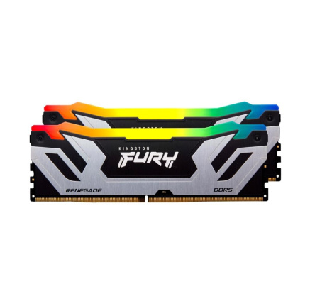 KINGSTON CUDIMM DDR5 48GB (Kit of 2) 8400MT/s CL40 FURY Renegade RGB Silver XMP KINGSTON CUDIMM DDR5 48GB (Kit of 2) 8400MT/s CL40 FURY Renegade RGB Silver XMP