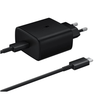 Samsung cestovní nabíječka EP-T4511XBE, Fast Charging 45W, USB-C + datový kabel USB-C, černá Samsung cestovní nabíječka EP-T4511XBE, Fast Charging 45W, USB-C + datový kabel USB-C, černá