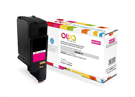 OWA Armor toner pro EPSON AL C1700, C1750, CX17, 1400   Stran, C13S050612, červená/magenta