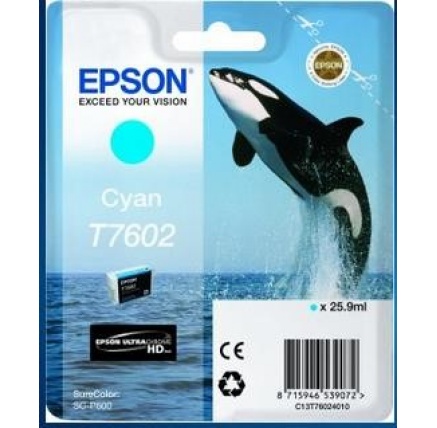 EPSON ink bar ULTRACHROME HD "Kosatka" - Cyan - T7602 (25,9 ml) EPSON ink bar ULTRACHROME HD "Kosatka" - Cyan - T7602 (25,9 ml)