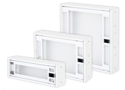 TRITON Hybridní rozvaděč 166x500x110 mm RAL9003 hl. lesklá