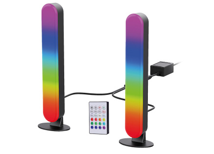 Solight LED RGB osvětlení Gaming, dálkový ovladač, zvukový senzor, USB