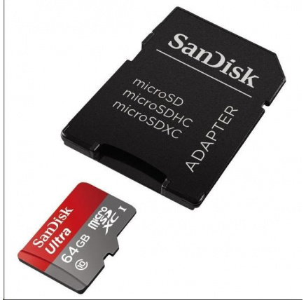 SanDisk MicroSDHC karta 32GB Ultra (100MB/s, Class 10, Android) + adaptér