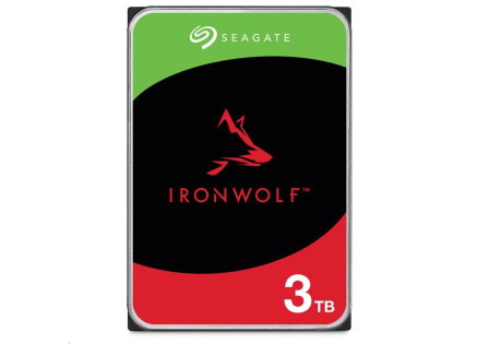 SEAGATE HDD 3TB IRONWOLF (NAS), 3.5", SATAIII, 5400 RPM, Cache 256MB