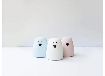 Rabbit & Friends Dotyková přenosná lampička medvídek | Bílá