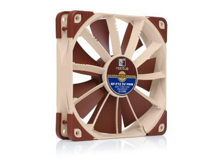 NOCTUA Ventilátor NF-F12 5V PWM, 120mm, hnědá