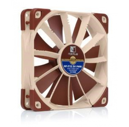 NOCTUA Ventilátor NF-F12 5V PWM, 120mm, hnědá