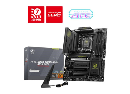 MSI MB Sc AM5 MAG B850 TOMAHAWK MAX WIFI, AMD B850, 4xDDR5, 1xHDMI, WiFi, ATX