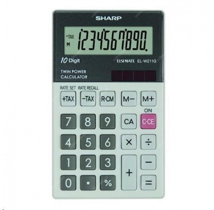 SHARP kalkulačka - ELW211GGY - gift box