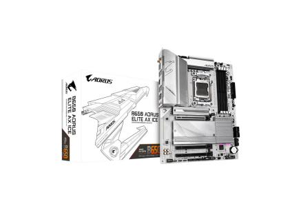 GIGABYTE MB Sc AM5 B650 A ELITE AX ICE, AMD B650, 4xDDR5, 1xDP, 1xHDMI, WiFi