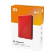 WD My Passport Portable 4TB, Externí HDD, USB 3.0, červená
