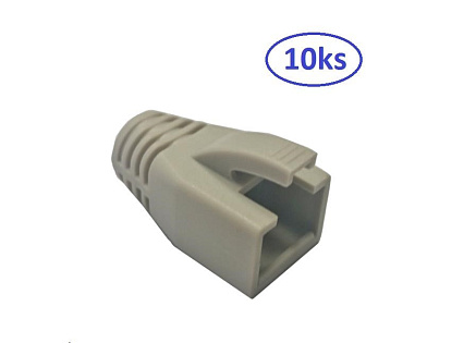 Ochrana pro konektor RJ45 Cat6A, snag-proof - šedá, 10ks