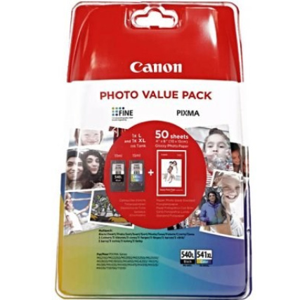 Canon CARTRIDGE PG-540L/CL-541XL SEC -fotopapír PIXMA MG, PIXMA MX, PIXMA TS 3550, 2250, 515, 4150, 4250, 475, 5151 Canon CARTRIDGE PG-540L/CL-541XL SEC -fotopapír PIXMA MG, PIXMA MX, PIXMA TS 3550, 2250, 515, 4150, 4250, 475, 5151