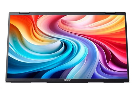 ACER LCD PD163Qbmiuux DUAL SCREEN 40cm (15.6") IPS LED, FHD 1920x1080@60Hz, 250cd/m2, 170/170, 2x2W repro, Black