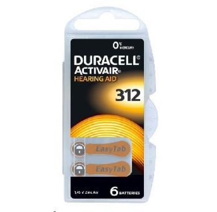 Duracell DA 312 P6 Easy Tab 6pack Duracell DA 312 P6 Easy Tab 6pack