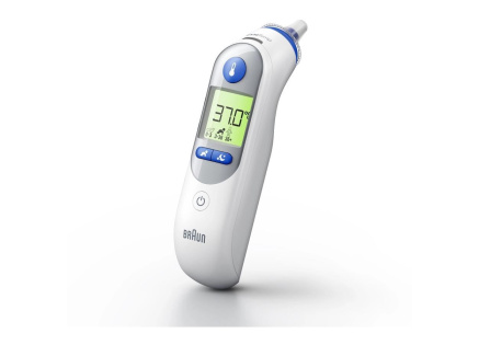 Braun ThermoScan 7 plus IRT6525WE bezkontaktní teploměr, ušní, displej, noční režim, paměť pro 9 měření