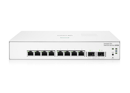 HPE Networking Instant On Switch 8p Gigabit 2p SFP (fanless) 1930