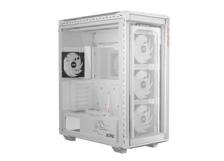 ADATA XPG case BATTLECRUISER II Mid-Tower, bez zdroje, 4x 120mm ARGB Fan, Bílá