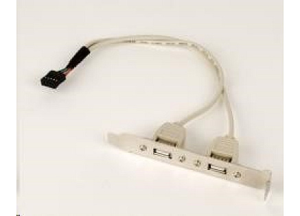 GEMBIRD Přídavné porty pro MB, záslepka 2x USB2.0 (bracket) GEMBIRD Přídavné porty pro MB, záslepka 2x USB2.0 (bracket)