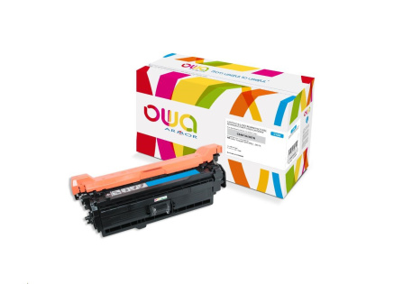 OWA Armor toner pro HP Color Laserjet Ese 500 M551, M575, 6000 Stran, CE401A, modrá/cyan
